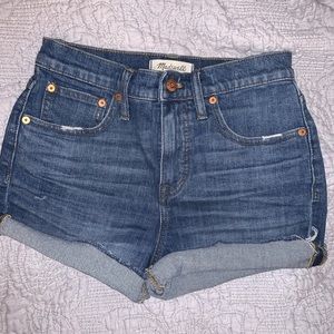 Madewell high rise shorts